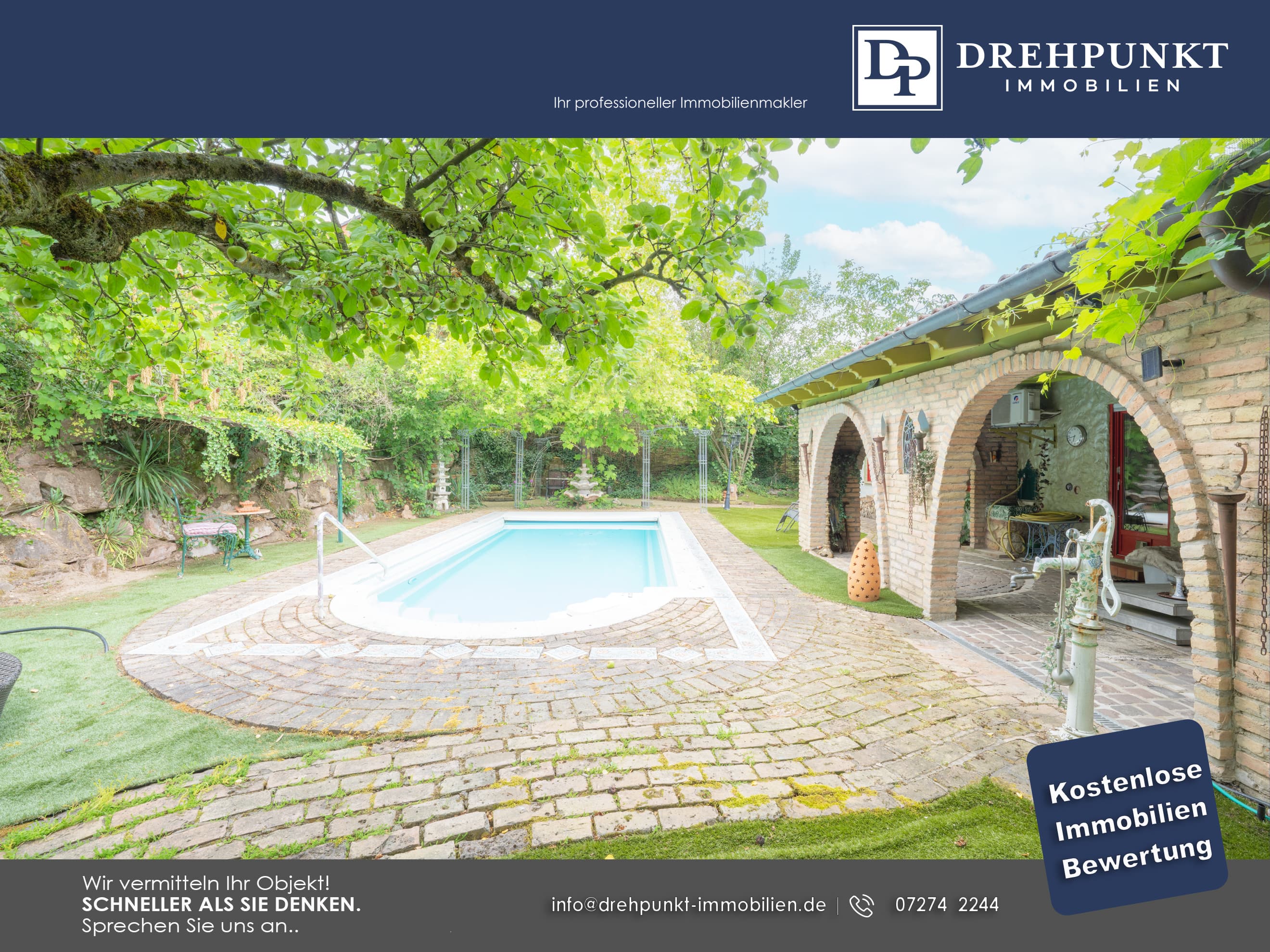 Repräsentatives Anwesen mit mediterranem Luxus – Pool, Veranda, Parkgarten & Flussblick - Thumbnail 6