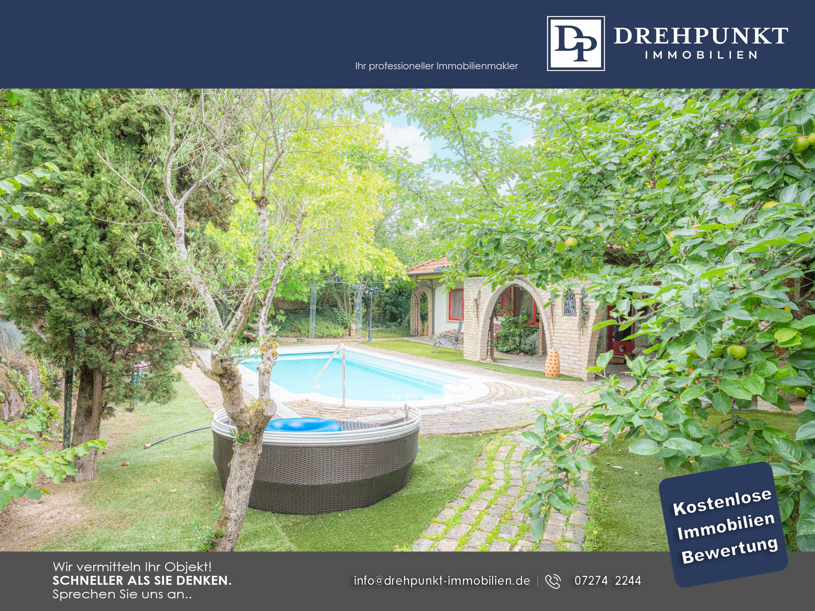 Repräsentatives Anwesen mit mediterranem Luxus – Pool, Veranda, Parkgarten & Flussblick - Thumbnail 7