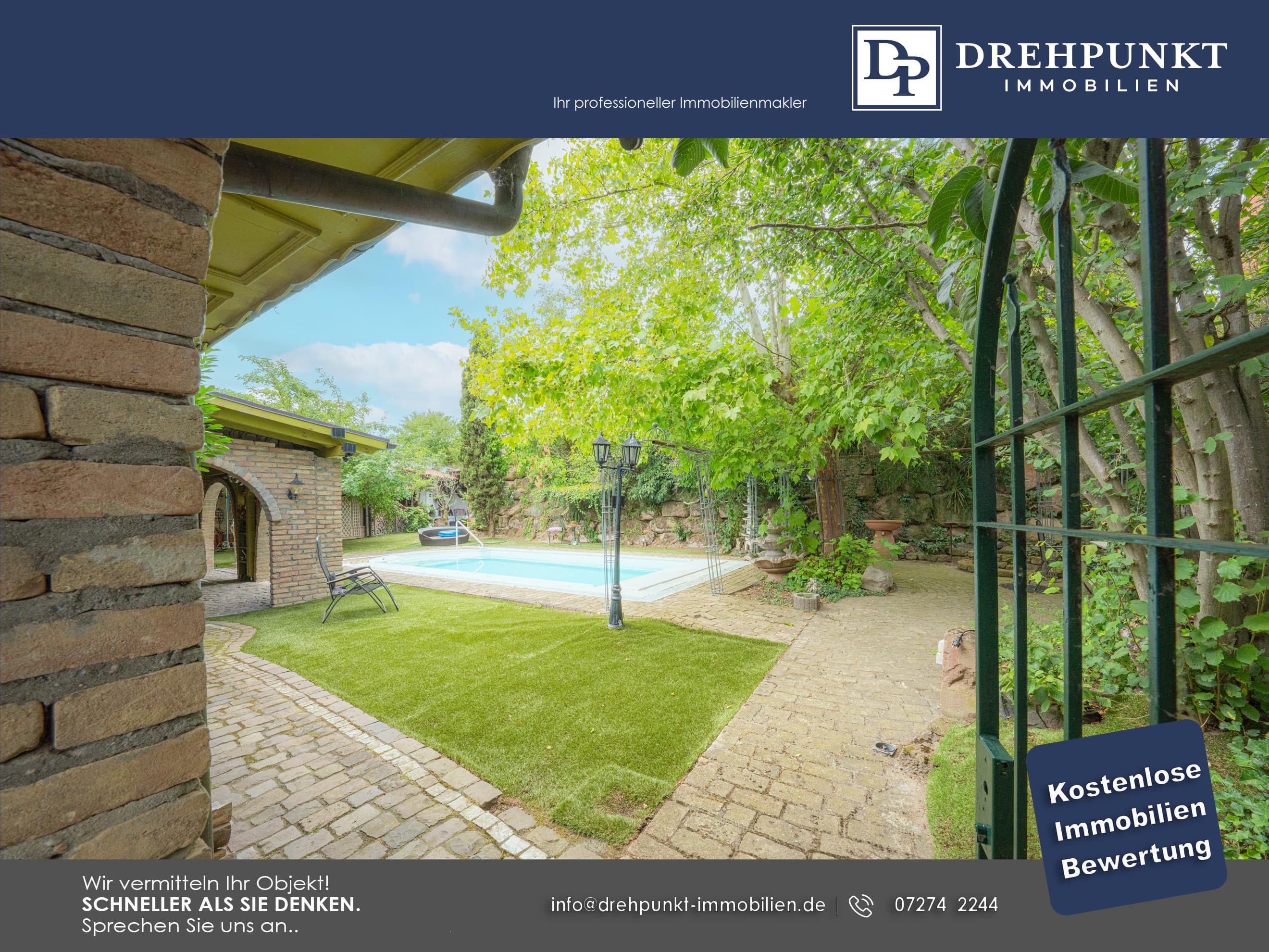 Repräsentatives Anwesen mit mediterranem Luxus – Pool, Veranda, Parkgarten & Flussblick - Thumbnail 10