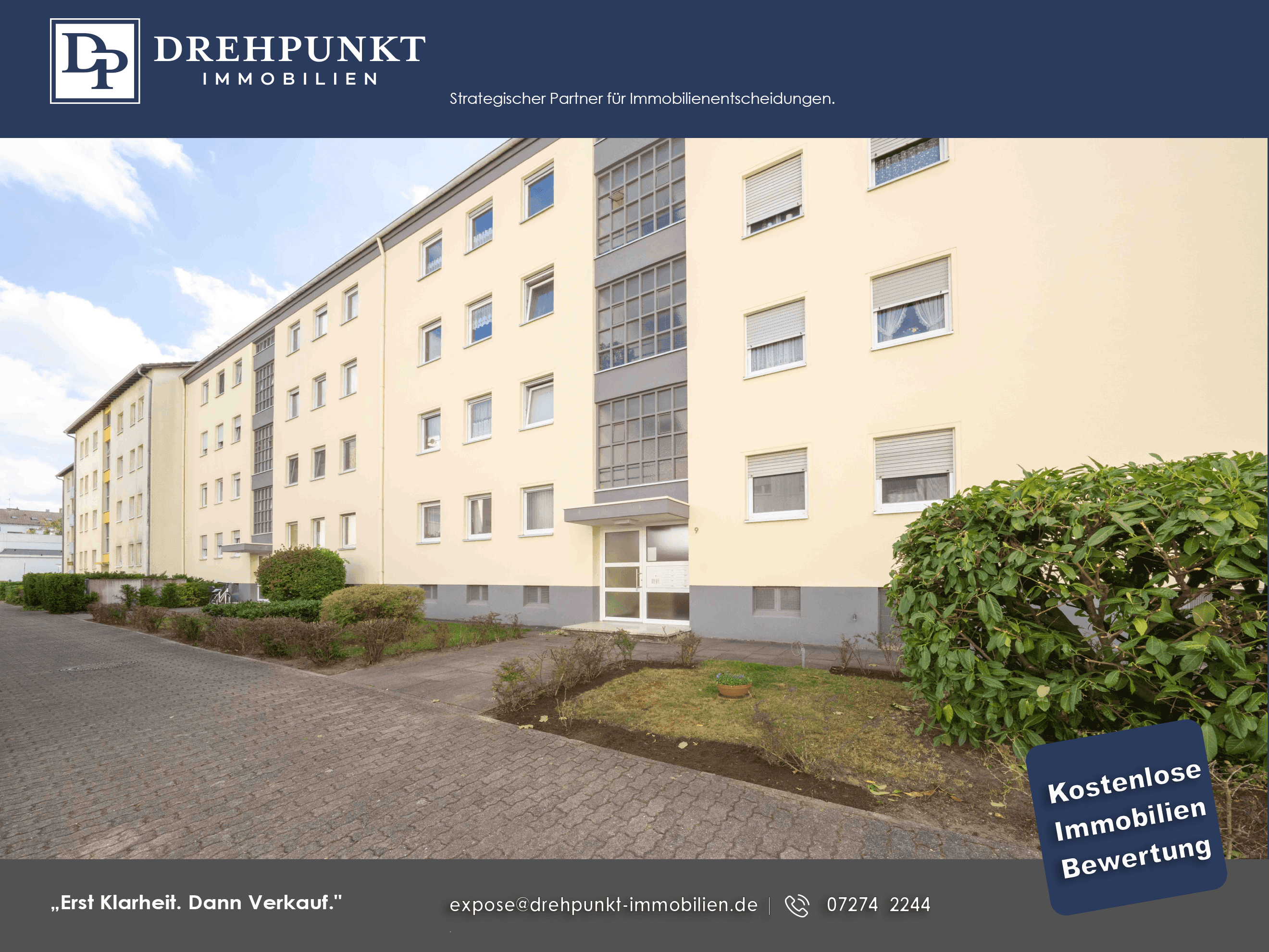Speyer-West: 3-Zimmer-Eigentumswohnung, Südbalkon, neuem Bad u. offenem Wohn-/Essbereich -bezugsfrei - Bild 1