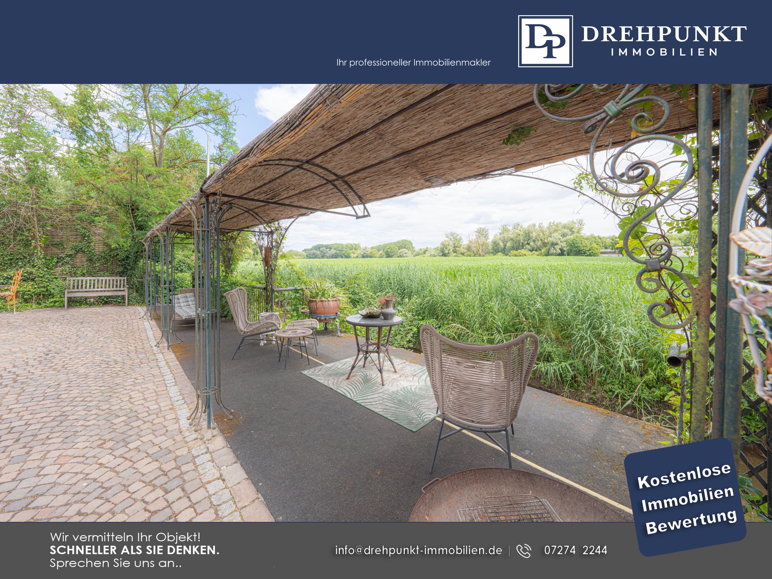 Repräsentatives Anwesen mit mediterranem Luxus – Pool, Veranda, Parkgarten & Flussblick - Thumbnail 4