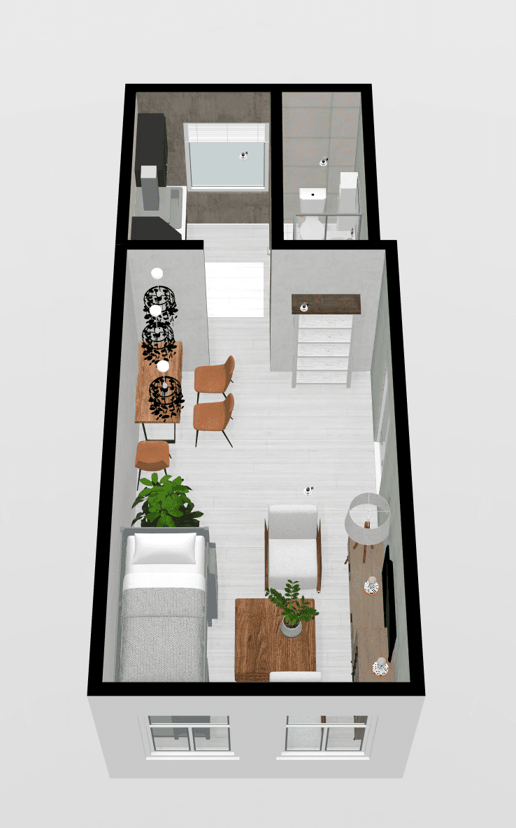 Ruhige und helle 1,5-Zimmer Erdgeschosswohnung im Stadtkern